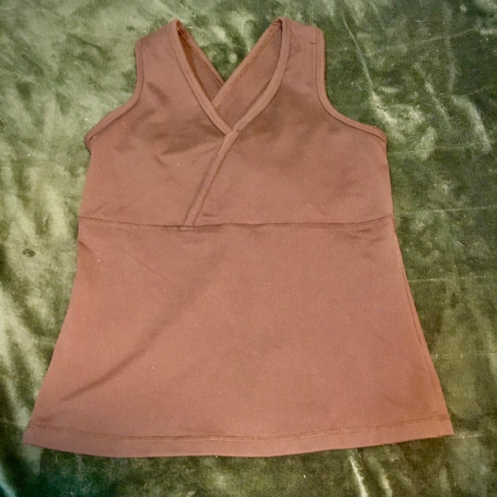 Lands End. Women. Activewear. Tank Top. Brown.